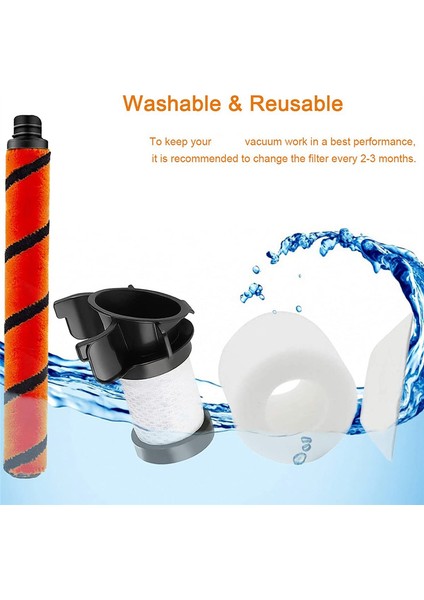 IF100 HV390 IF200 IC205 Elektrikli Süpürge Aksesuarları Için Uyumlu Yedek Ana Fırça Hepa Filtreleri (Yurt Dışından) modelleri