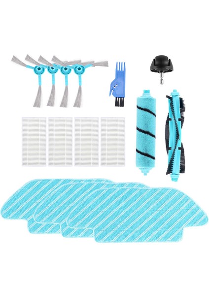 Hepa Filtre 4090 5090 Robotlu Süpürge Ana Silindir Fırça Yan Fırçalar Mops Bez Paçavra Kiti (Yurt Dışından)