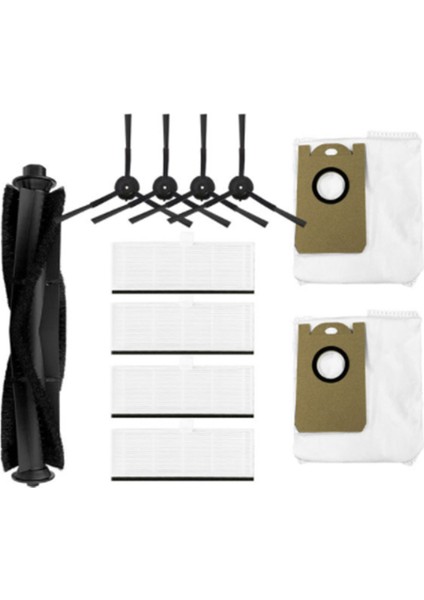 Ana Yan Fırça Hepa Filtre Toz Torbası Yedek Parçalar S9 Robotlu Süpürge Yedek Parça Aksesuarları (Yurt Dışından)