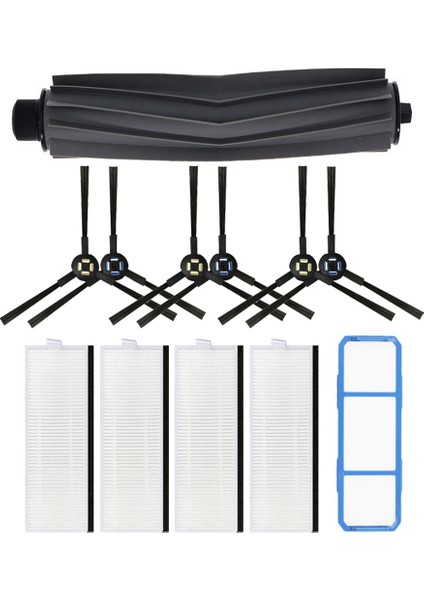 Yan Fırça Ana Fırça Hepa Filtre Toz Filtresi A7 A9S Robotlu Süpürge Parçaları Kauçuk Fırçayı Değiştirin (Yurt Dışından)