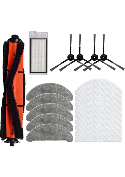Eve Plus Robotlu Süpürge Ana Fırça Yan Fırça Hepa Filtre Tek Kullanımlık Paspas Yedek Aksesuarlar (Yurt Dışından)