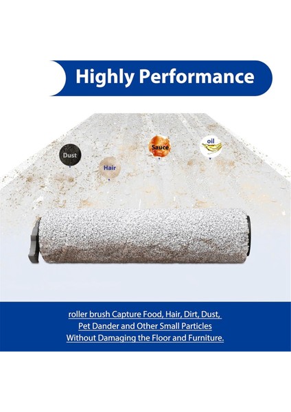 2 Adet Hf3 Rulo Fırça Fit Crosswave Hf3 Akülü Islak/kuru Elektrikli Süpürge ve Paspas 3649A Vakum (Yurt Dışından)