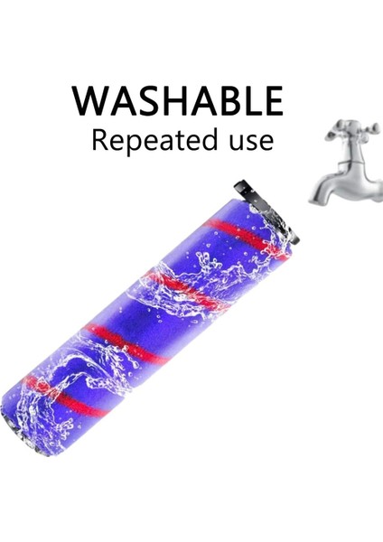 V10 Digital Slim Fluffy V12 Için Yumuşak Rulo Fırça Kafası LED Farlı Ince Akülü Elektrikli Süpürgeyi Algılar (Yurt Dışından) modelleri