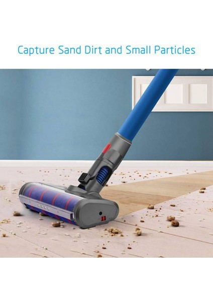 V10 Digital Slim Fluffy V12 Için Yumuşak Rulo Fırça Kafası LED Farlı Ince Akülü Elektrikli Süpürgeyi Algılar (Yurt Dışından) indirimleri