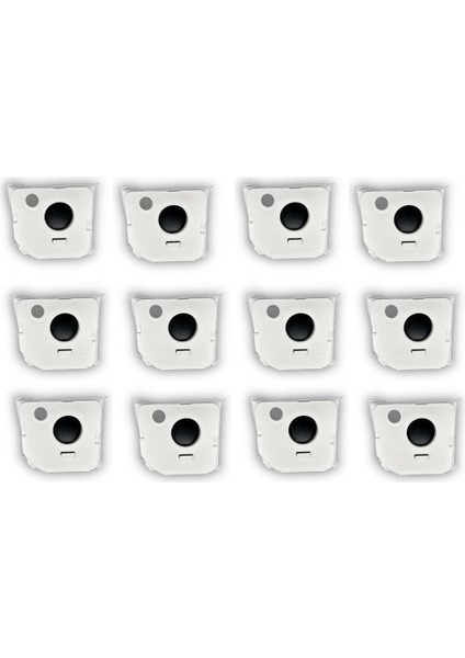 12 Adet Jet -ADB95B 220W Toz Torbası Yedek Parça Robotlu Süpürge Kirli Çanta Yedek Aksesuarlar (Yurt Dışından)