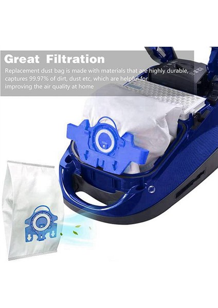 Klasik C1,C2,C3,S2000,S5000 ve S8000 Serisi Için 20 Adet Elektrikli Süpürge Torbası 9917730 Toz Torbası Aksesuarı (Yurt Dışından) fiyatları