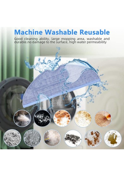 S7 /s7+/s7 Maxv/s7 Maxv Plus / S7 Maxv Ultra / T7 / T7 Plus Elektrikli Süpürge Paspas Bezi Için Yedek Paspas Bezleri (Yurt Dışından) modelleri