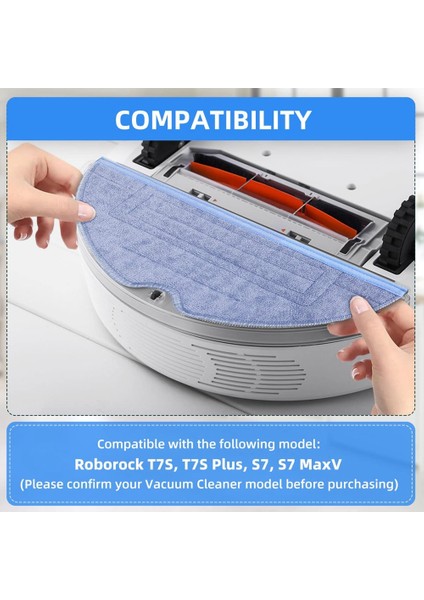 S7 /s7+/s7 Maxv/s7 Maxv Plus / S7 Maxv Ultra / T7 / T7 Plus Elektrikli Süpürge Paspas Bezi Için Yedek Paspas Bezleri (Yurt Dışından) fırsatları