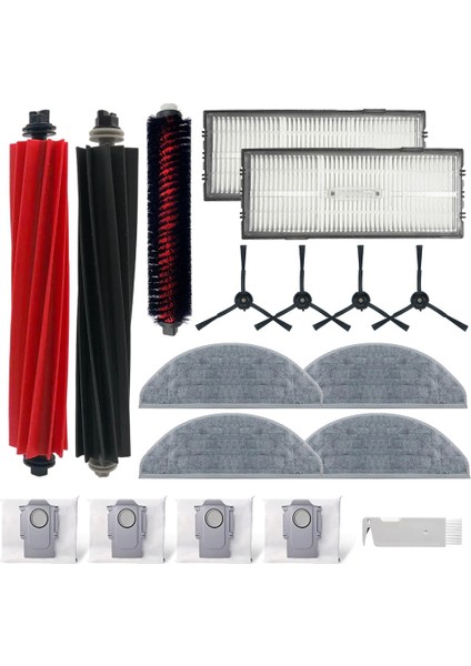 S8 Pro Ultra /s8+/s8 Robotlu Süpürge Ana Yan Fırça Filtresi Paspas Toz Torbası Yedek Aksesuarlar Kiti (Yurt Dışından) fırsatları