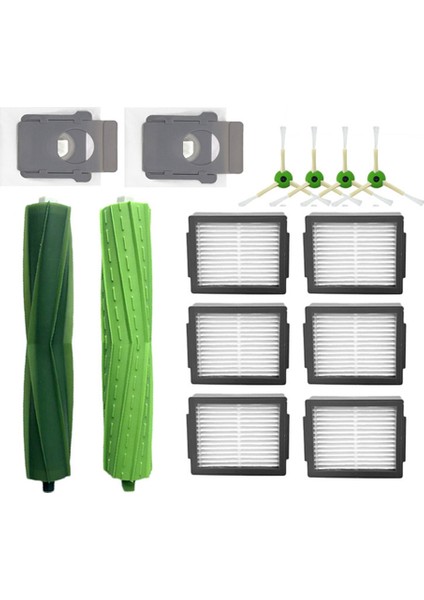 Ana Yan Fırça Toz Torbası Hepa Filtre J7 7150/J7 Plus 7550 Robotlu Süpürge Yedek Kit Parçası (Yurt Dışından)