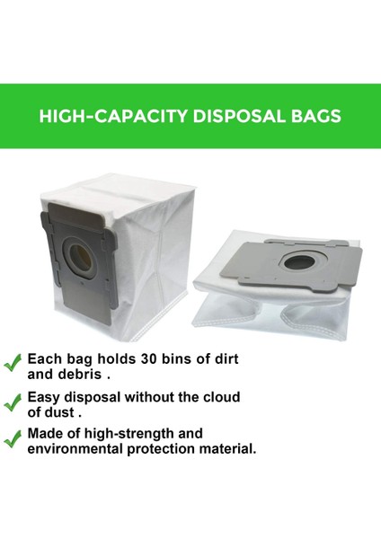 Ana Yan Fırça Toz Torbası Hepa Filtre J7 7150/J7 Plus 7550 Robotlu Süpürge Yedek Kit Parçası (Yurt Dışından) modelleri