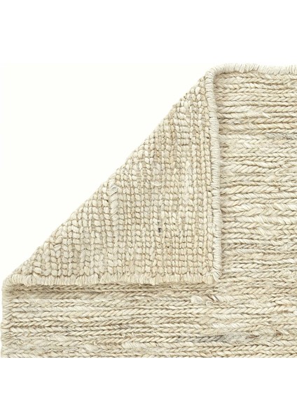 Wicker Krem Jüt Halı Yolluk El Dokuma Jüt Kilim Hasır Halı Dekoratif Otantik Halı Bohem El Halısı