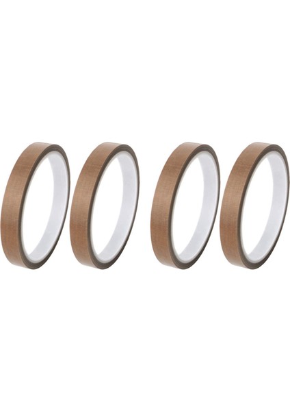 Ptfe Bant,vakum Kapatma Makinesi Için 4 Rulo Bant/bant, ve Darbe Kapatıcılar (1/2-Inç x 33 Feet),açık Kahverengi (Yurt Dışından)
