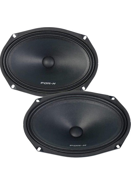 For-X XMD-1069N Neo 180W 80RMS 6x9 Oval Mıdrange Hoparlör (2li Takım)