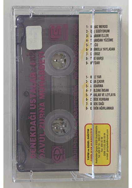 Denek Dağı Ustalar Davul Zurna Muhabbeti1 Erol Çorlu Hüseyin Şahin Kaset (Orjnal Dönem Baskı Kaset)