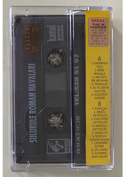 Sulukule Roman Havaları Kaset (Orjnal Dönem Baskı Kaset)