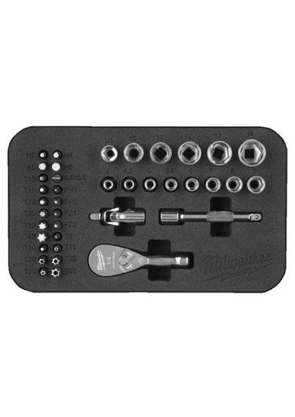 Lokma Seti 39 Parça 1/4 Compact T4932492672 Mılwaukee