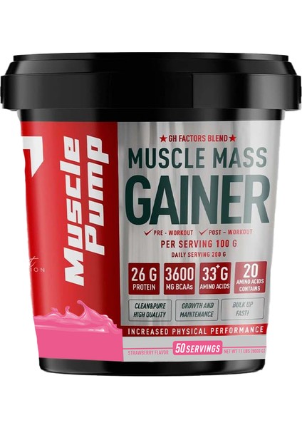 Muscle Mass Gainer Çilek 5000 Gr