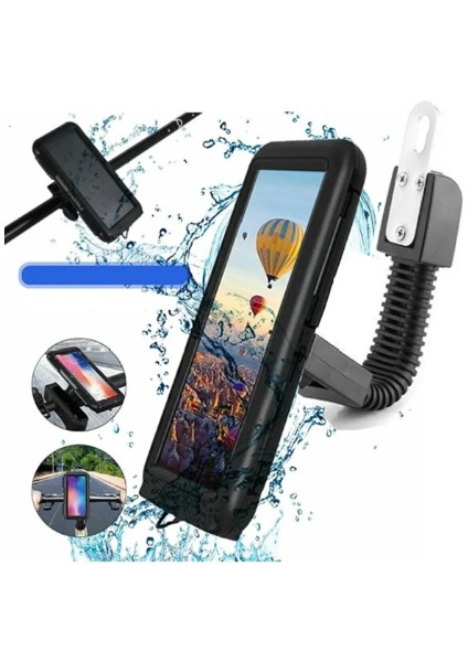 Motosiklet Telefon Tutucu Bisiklet Telefon Tutucu Su Geçirmez Motor Tutacak
