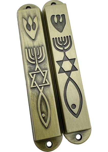 2 x Kapı Mezuzahları Mezuzah Dışında Mesihsel Modern Şınma leri (Yurt Dışından) fırsatları