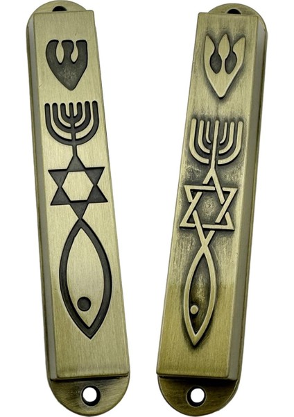 2 x Kapı Mezuzahları Mezuzah Dışında Mesihsel Modern Şınma leri (Yurt Dışından) indirimleri