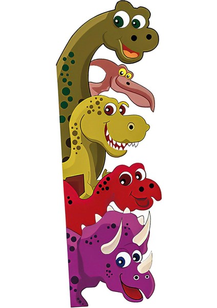 Karikatür Dinozorlar Çıı 30 x 90 cm Kreş Odası Için Dekorasyonu Sağ (Yurt Dışından) indirimleri