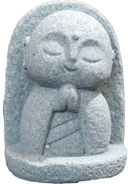 Keşiş Heykelcik Oturan El Sanatları Reçine Heykeli Iç Dış Avlu Için .6 x 3 x 4.9 cm (Yurt Dışından)