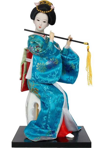 12" Japon Geyşa Japon Geyşa Raf Ev Üstü Mavi (Yurt Dışından)
