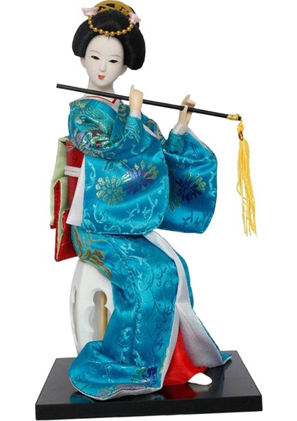 12" Japon Geyşa Japon Geyşa Raf Ev Üstü Mavi (Yurt Dışından)