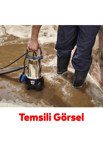 Kirli Su Pompası 1.1 Kw Alüminyum Gövdeli Dalgıç Tip Rainpump 1.5 Hp Monofaze Atık Su Logar Lağım