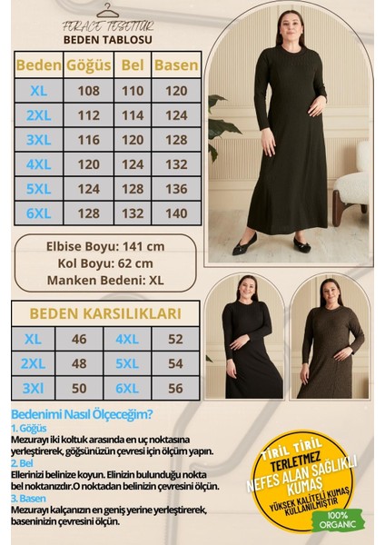 Kadın Büyük Beden Nergiz Jakar Tesettür Anne Elbise