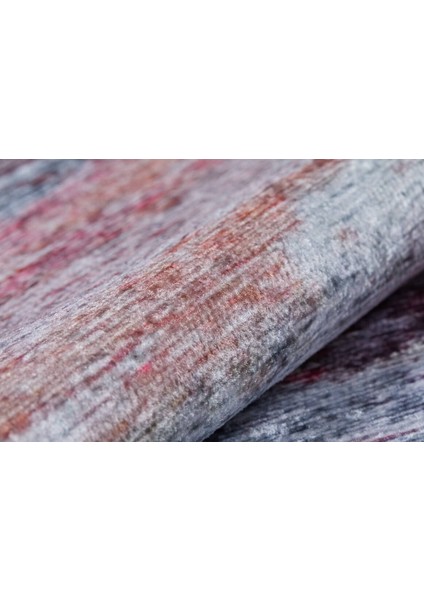 Gri Salon&yolluk Dijital Baskılı Makinede Yıkanabilir Kaymaz Taban Saçaklı Halı HA242 fırsatları