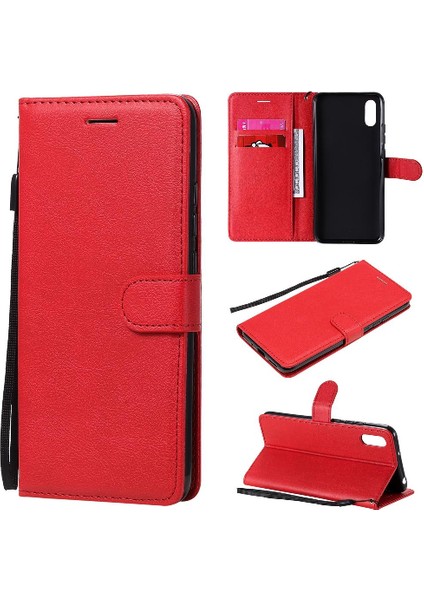 Xiaomi Redmi 9A Için Flip Case Yüksek Kalite Deri Iş Cüzdan Telefon (Yurt Dışından)