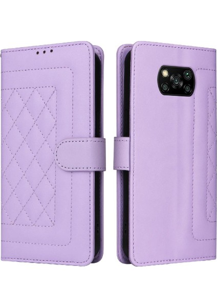 Xiaomi Poco X3 Nfc Cüzdan Flip Kapak Için Flip Case Basit Iş Deri (Yurt Dışından)