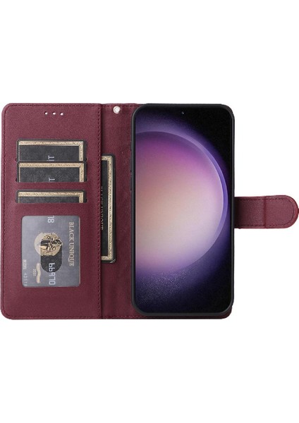 Samsung Galaxy S23 Cüzdan Basit Iş Deri Kılıf Flip Case Için Flip Case (Yurt Dışından) indirimleri