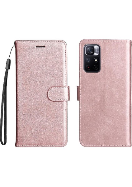 Xiaomi Redmi Not 11 Için Flip Case 5g Klasik Düz Renk Iş Cüzdan (Yurt Dışından)
