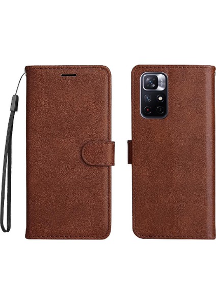 Xiaomi Redmi Not 11 Için Flip Case 5g Klasik Düz Renk Iş Cüzdan (Yurt Dışından)