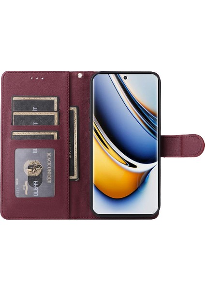 Realme 11 Pro Artı Darbeye Dayanıklı Kapak Için Flip Case Basit Iş (Yurt Dışından) modelleri