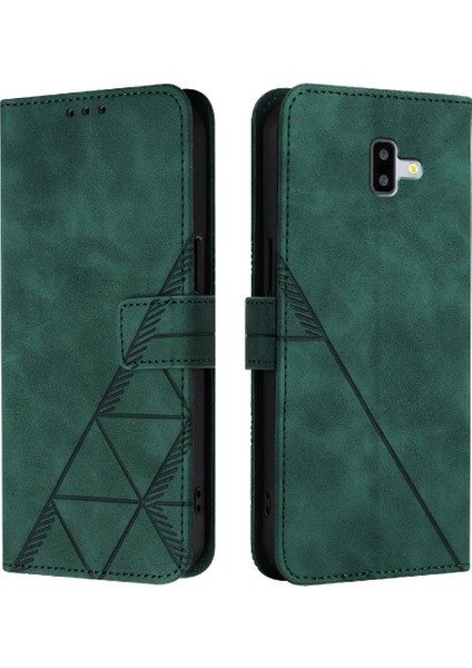Samsung Galaxy J6 Artı Flip Folio Kitap Koruyucu Cüzdan Kapak Pu (Yurt Dışından)
