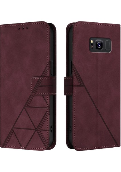 Samsung Galaxy S8 Kredi Kartı Tutucu Pu Deri Flip Folio Kitap Için Kılıf (Yurt Dışından)