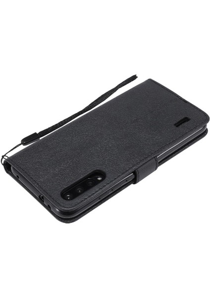 Kart Yuvası ile Xiaomi Mi CC9E Için Flip Case Klasik Katı Renk Yüksek Telefon (Yurt Dışından)