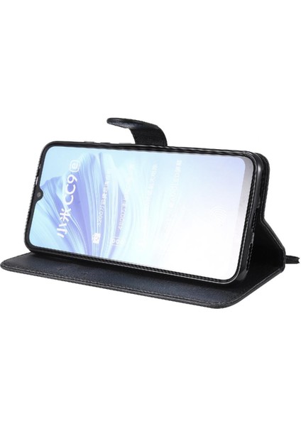 Kart Yuvası ile Xiaomi Mi CC9E Için Flip Case Klasik Katı Renk Yüksek Telefon (Yurt Dışından)