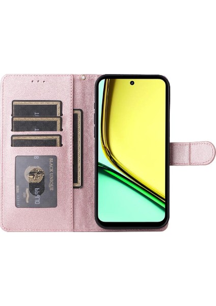 Realme C67 4g Darbeye Dayanıklı Basit Iş Cüzdan Deri Için Flip Case (Yurt Dışından) indirimleri