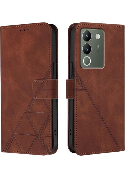 Vivo V29E 5g Için Kılıf Pu Deri Cüzdan Kapak Kredi Kartı Tutucu Flip Kitap (Yurt Dışından)