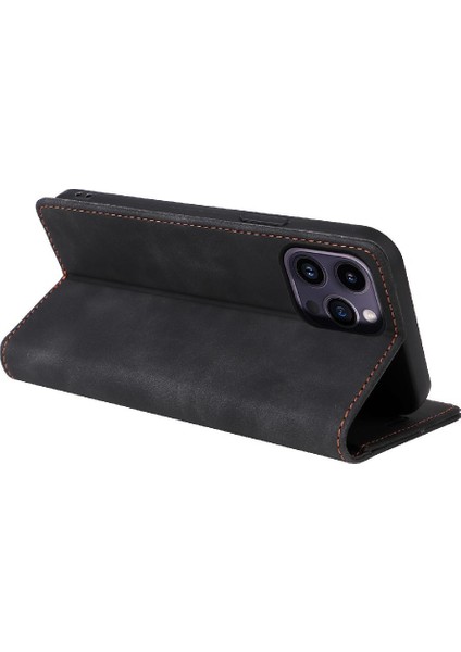 Iphone 15 Için Kılıf Pro Max Kapak Çevirin Basit Iş Deri Kılıf Cüzdan (Yurt Dışından)