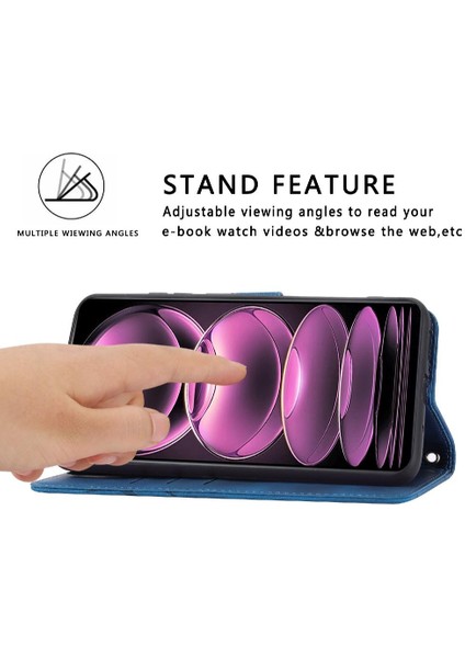 Xiaomi Redmi Not 12 Için 4g Kredi Kartı Tutucu Kickstand Pu Anti (Yurt Dışından)