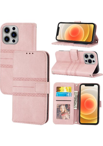 Iphone 14 Için Flip Case Pro Max Manyetik Kapatma Kickstand Pu Deri (Yurt Dışından)