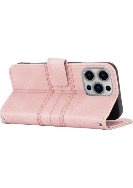 Iphone 14 Için Flip Case Pro Max Manyetik Kapatma Kickstand Pu Deri (Yurt Dışından)