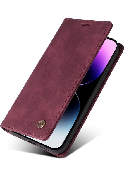 Iphone 15 Için Kılıf Pro Max Kapak Çevirin Basit Iş Deri Kılıf Cüzdan (Yurt Dışından)
