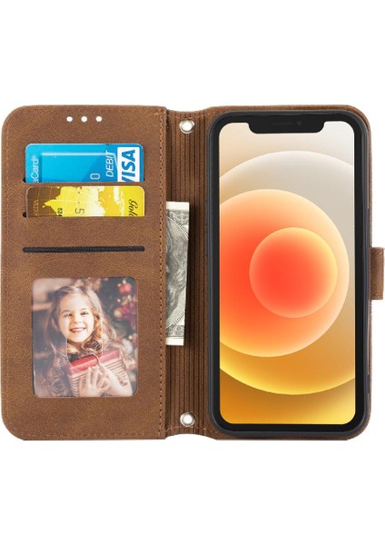 Iphone 14 Için Flip Case Pro Max Manyetik Kapatma Kickstand Pu Deri (Yurt Dışından)